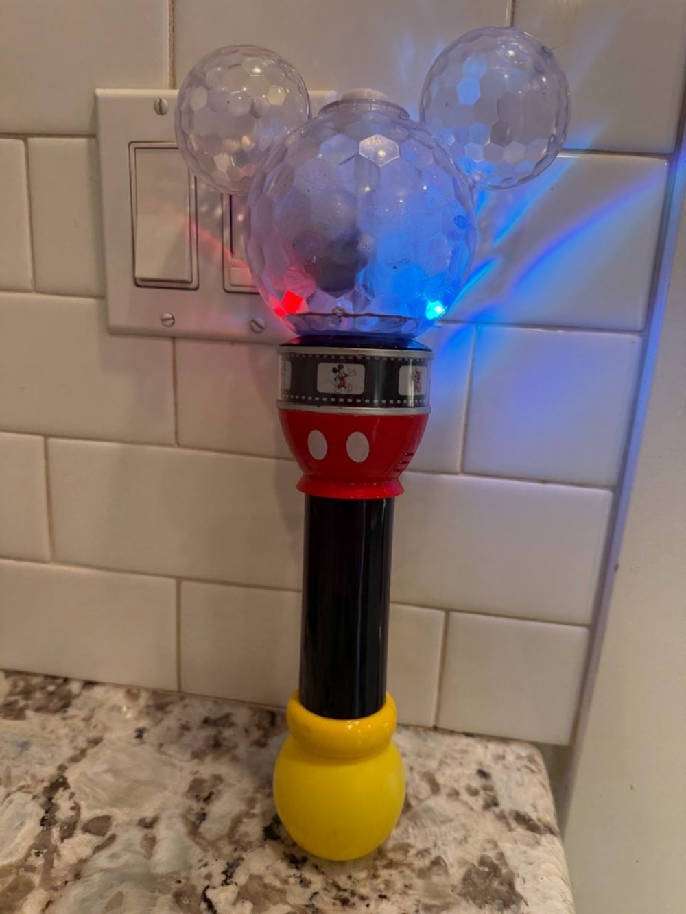Disney Mickey Mouse Light-Up Wand - Red, Yellow, Black, Clear